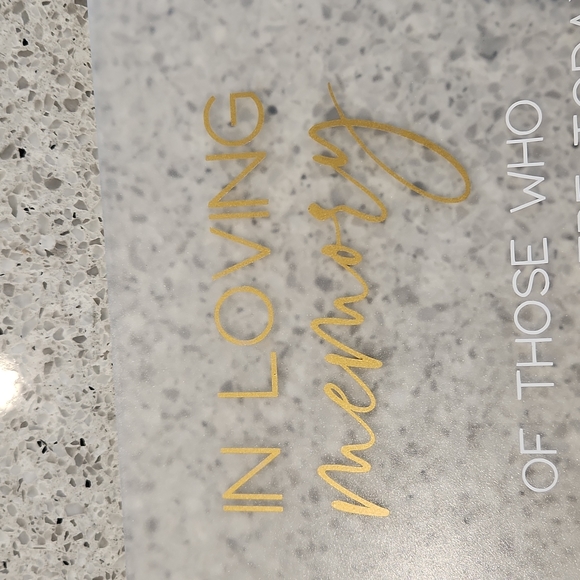 Acrylic "In Loving Memory" Sign - Picture 2 of 4